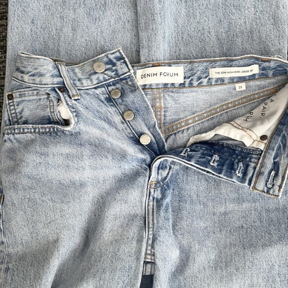 Aritzia Denim Forum The Joni High Rise Loose 30L Size 25 - Picture 9 of 9